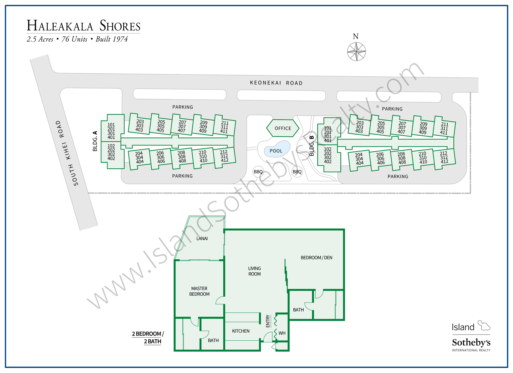 Haleakala Shores Map